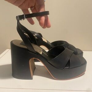 DOLCE VITA BLACK BLOCK HEEL SIZE 9.5
